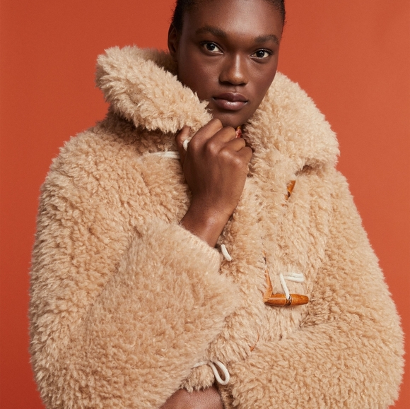 MANGO Bolita Faux Shearling Jacket XS NWT - Picture 2 of 7